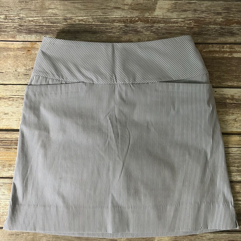 Blue & white Pinstripe Skort